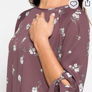 Papermoon Floral Mauve Blouse